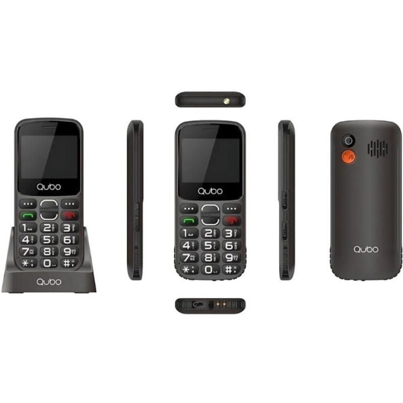 Telemóvel Qubo X-230bkc 4G para Idosos / Preto