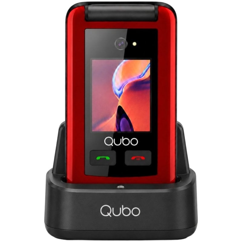 Telemóvel Qubo X-247rdc 4G para Idosos / Vermelho