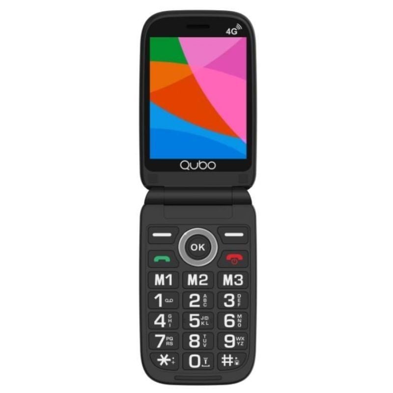 Telemóvel Qubo X-340 4G para Seniores / Preto