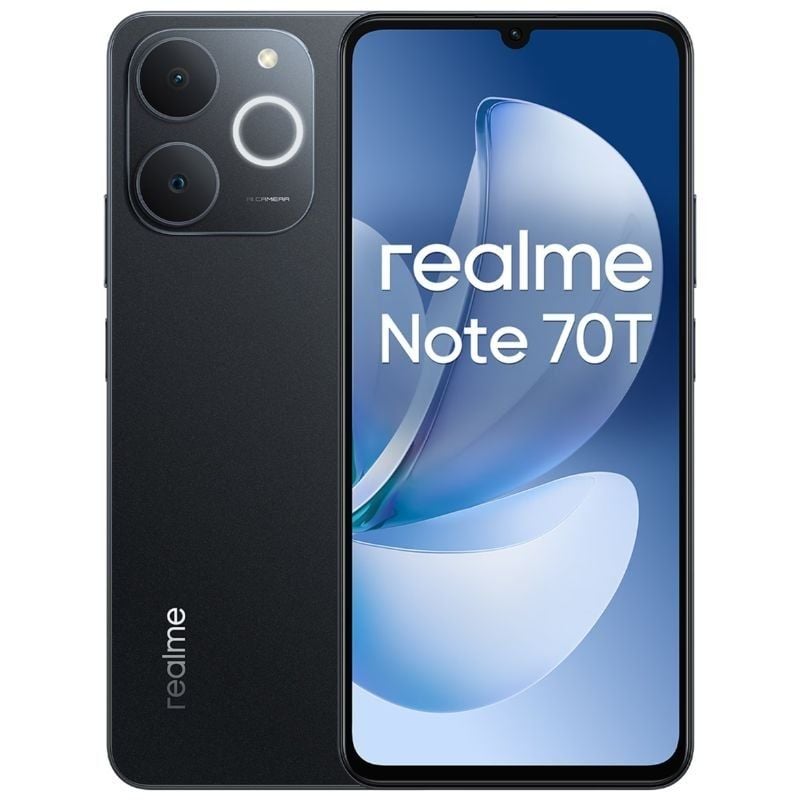 Smartphone Realme Note 70T 4GB / 256GB / 6.74" / Preto Obsidiana