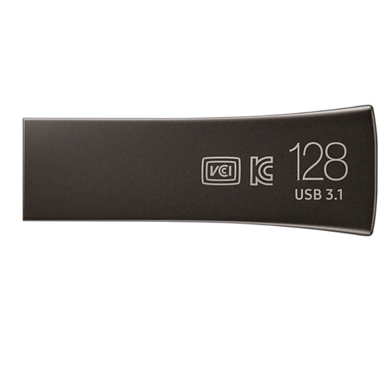 Unidade Flash USB 3.1 Samsung BAR Plus Titan Gray 128GB