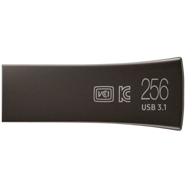 Unidade Flash Samsung BAR Plus Titan Gray 256GB USB 3.1