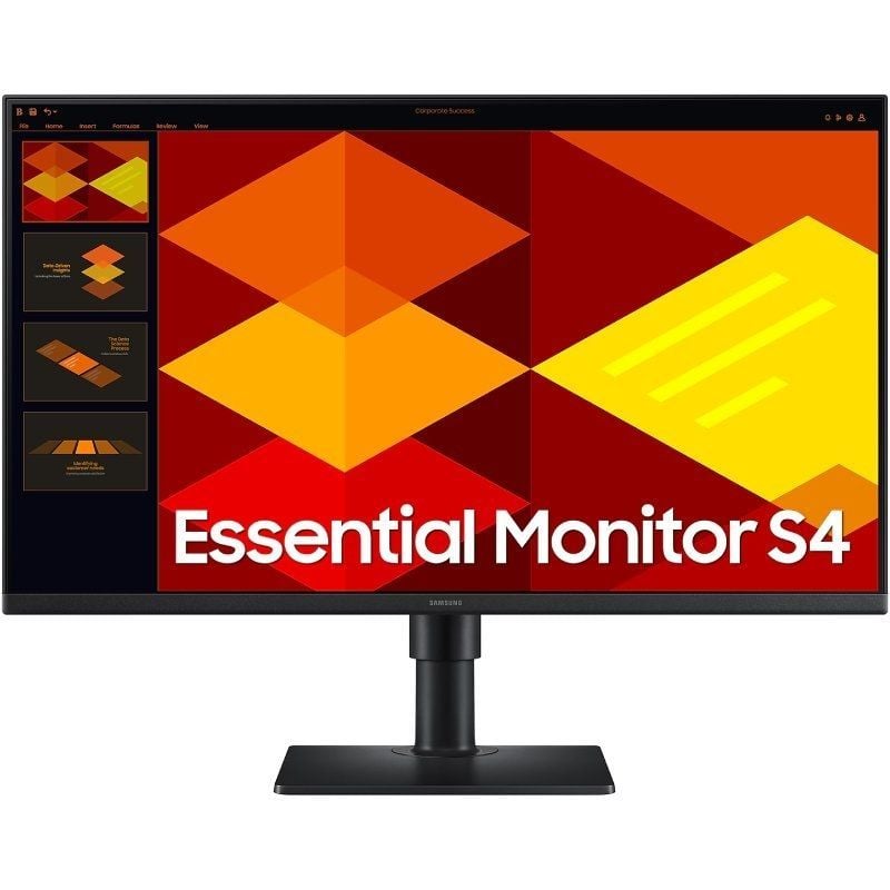 Monitor Profissional Samsung Essential Monitor S4 S27D400GAU / 27" / Full HD / Ajustável em Altura…