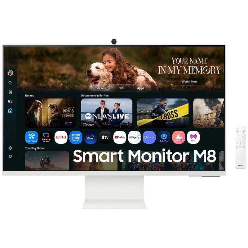 Monitor Inteligente Samsung M8 M80F S32FM801UU 32" / 4K / Multimédia / Ajustável em Altura / Ajustá…