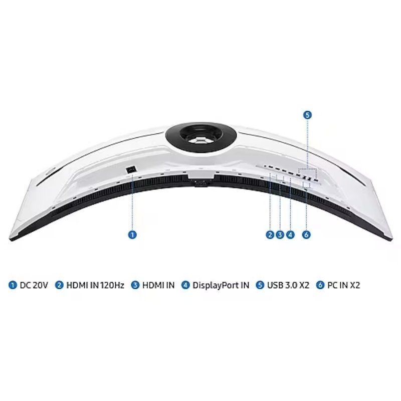 Samsung Odyssey Neo G9 S57CG952NU 57" / Dual UHD / 1ms / 240hz / VA / Ajustável em Altura / Branco…