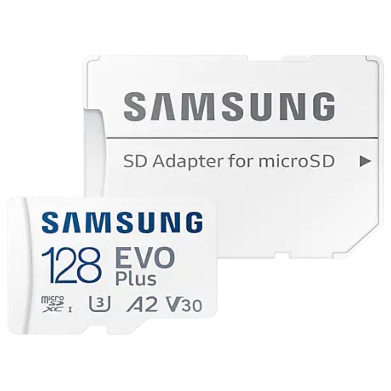 Cartão de Memória Samsung EVO Plus 2023 128GB Microsd XC com Adaptador / Classe 10 / 160mbs