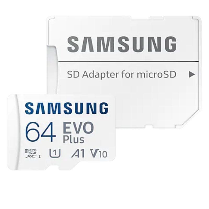 Cartão de Memória Samsung EVO Plus 2023 64GB Microsd XC com Adaptador / Classe 10 / 160mbs