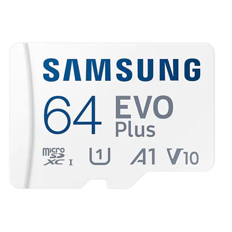 Cartão de Memória Samsung EVO Plus 2023 64GB Microsd XC com Adaptador / Classe 10 / 160mbs