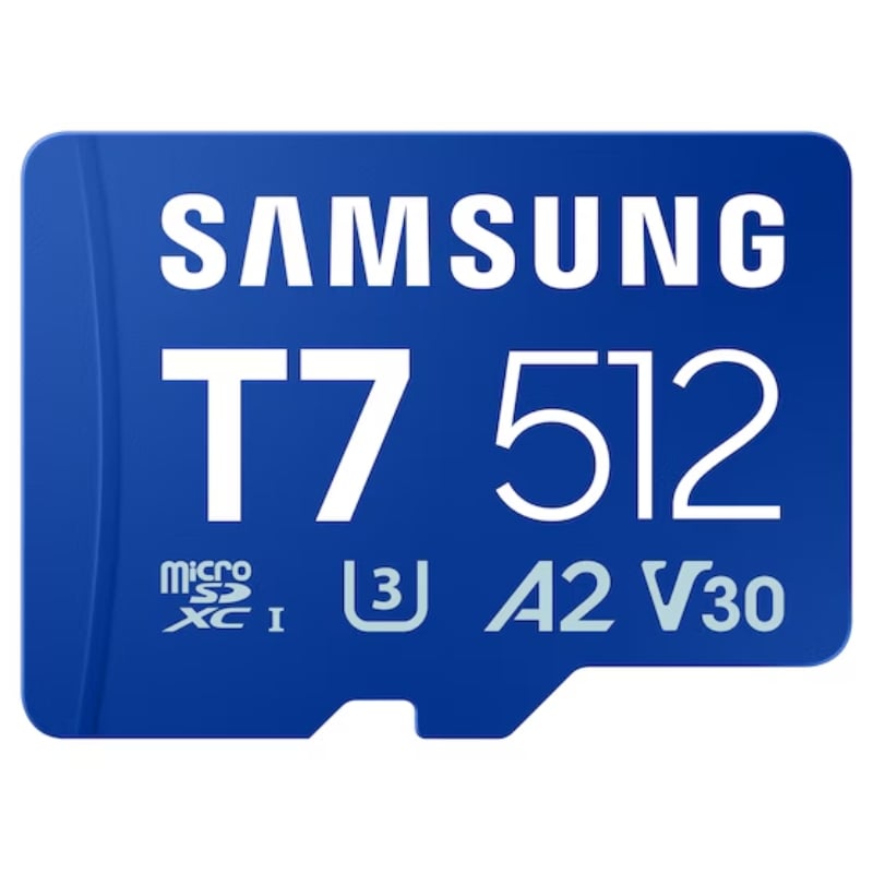 Cartão de Memória Samsung P7 de 512 GB Microsd XC / Classe 10 / 170 MB / S
