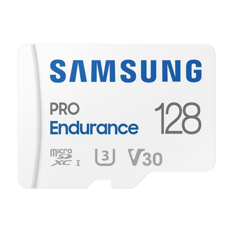 Cartão de Memória Samsung Pro Endurance 128GB Microsd XC com Adaptador / Classe 10 / 100mbs