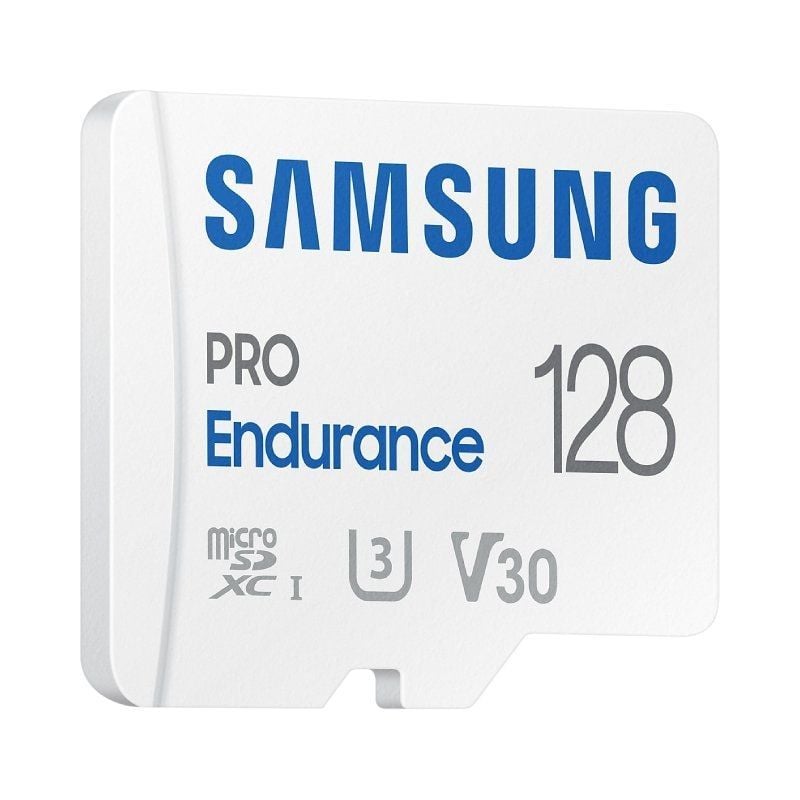 Cartão de Memória Samsung Pro Endurance 128GB Microsd XC com Adaptador / Classe 10 / 100mbs