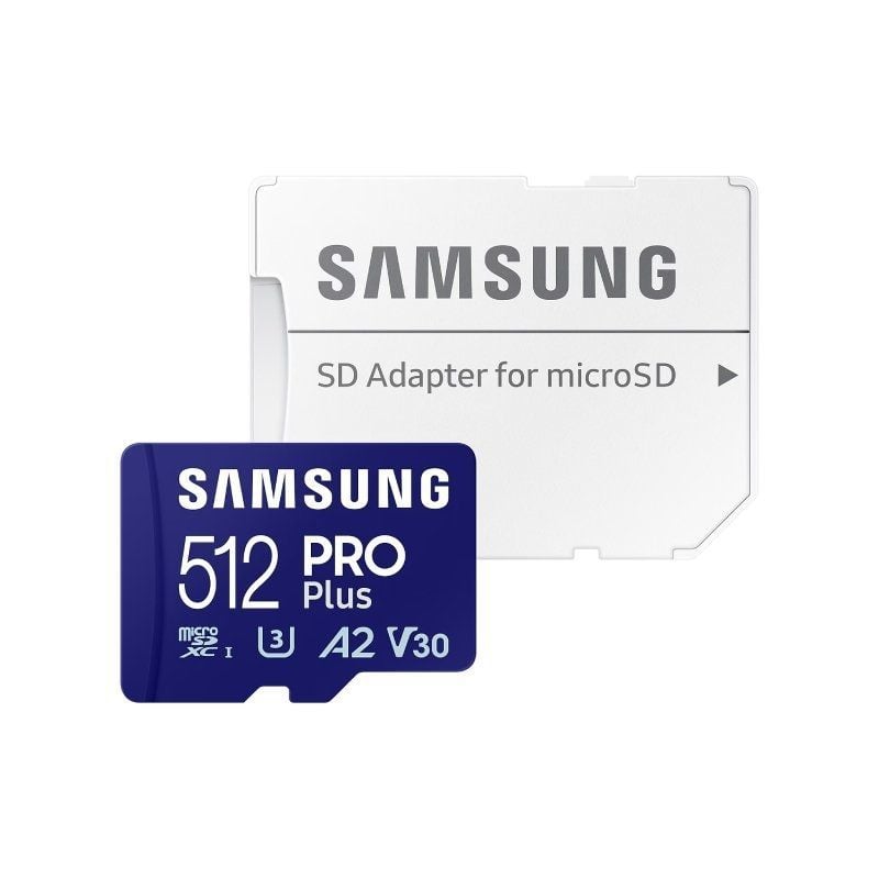 Cartão de Memória Samsung PRO Plus 2023 512GB Microsd XC / Classe 10 / 180mbs