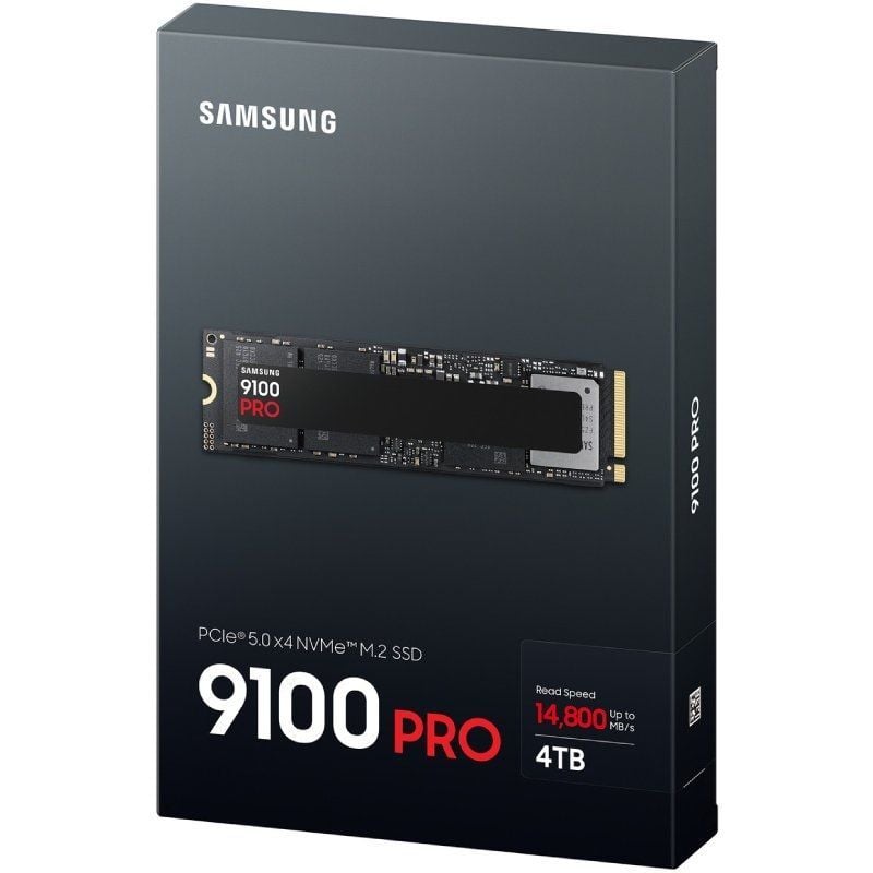 SSD Samsung 9100 PRO 4TB / M.2 2280 PCIe Gen5 / Capacidade Total