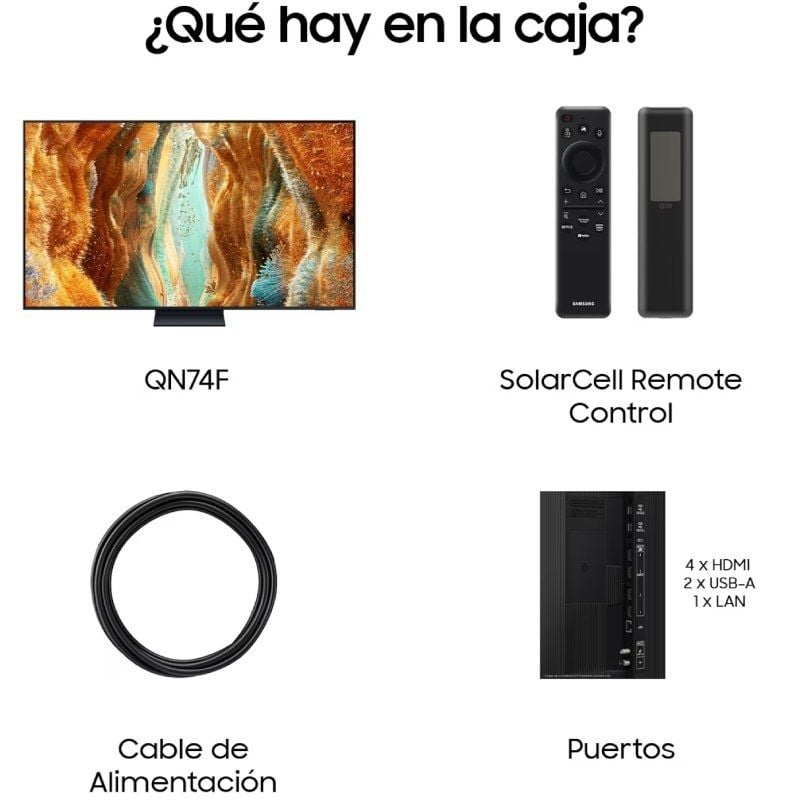 Samsung Neo QLED QN74F TQ65QN74FAT TV 65" / Ultra HD 4K / Smart TV / Wifi