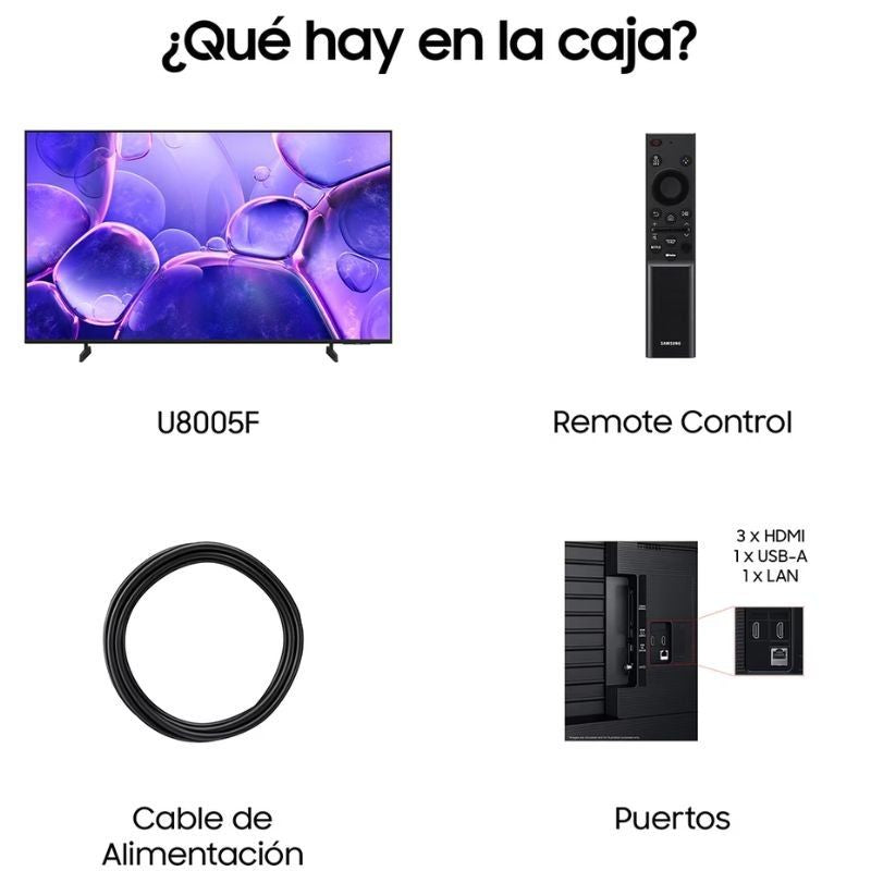 Samsung LED Crystal UHD TV TU50U8005FU 55" / Ultra HD 4K / Smart TV / Wifi