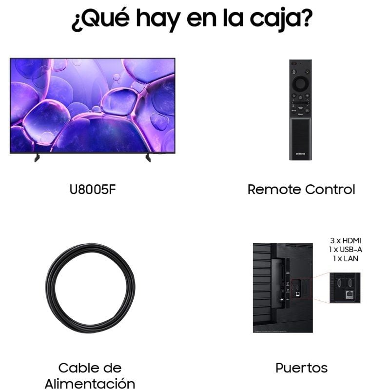 Samsung LED Crystal UHD U8005F TU75U8005FU 75" / Ultra HD 4K / Smart TV / Wifi