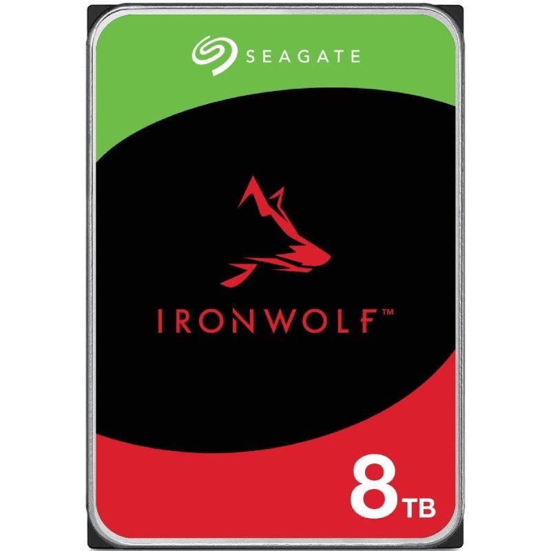 Disco Rígido Seagate Ironwolf NAS ST8000VN002 8TB / 3,5" / SATA III / 256MB