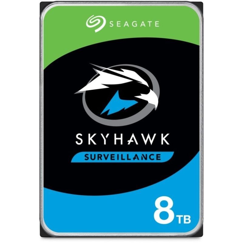 Unidade de Disco Rígido de Vigilância Seagate Skyhawk 8TB / 3,5" / SATA III / 256MB