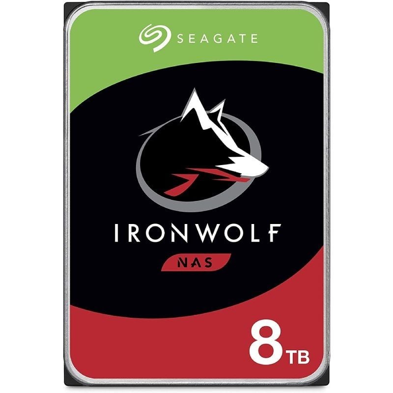 Disco Rígido Seagate Ironwolf NAS ST8000VN004 8TB / 3,5" / SATA III / 256MB