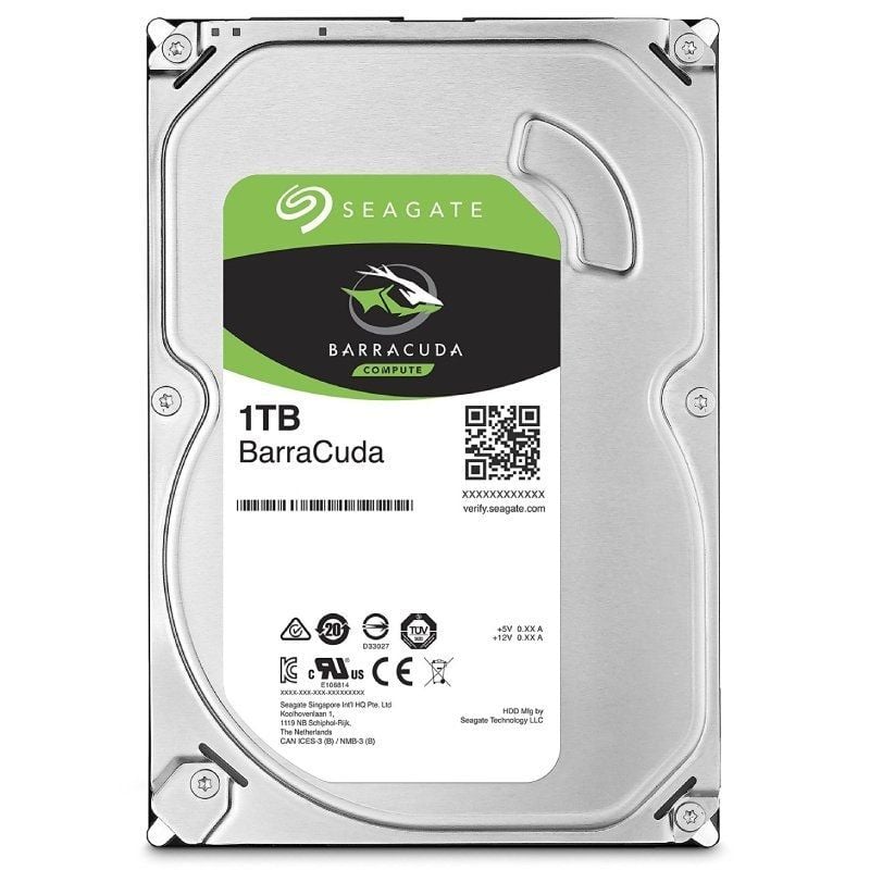 Disco Rígido Seagate Barracuda 1TB / 3,5" / SATA III / 256MB