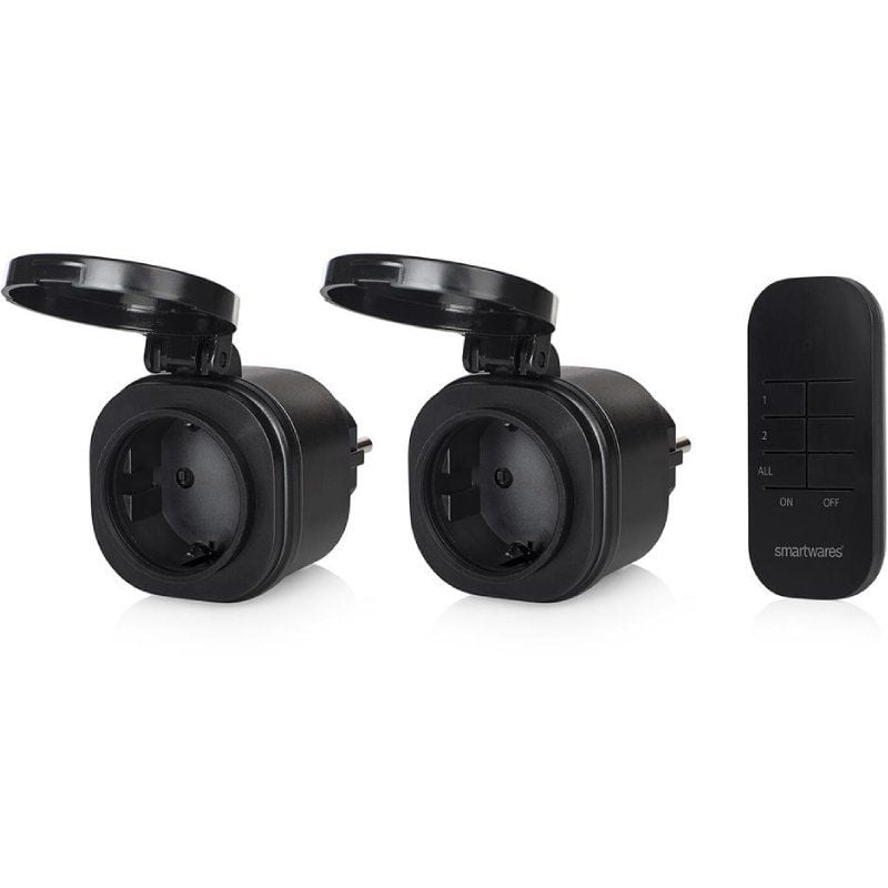 Smartwares Sh4-99653 Conjunto de Mini Soquetes para Exterior / Preto