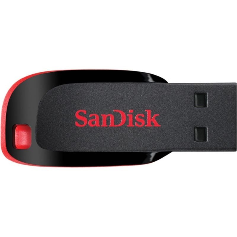 Unidade Flash USB 2.0 Sandisk Cruzer Blade USB 2.0 de 64 GB