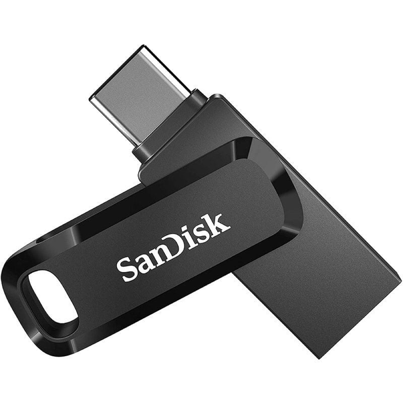Unidade Flash Sandisk Ultra Dual Drive Go / USB 3.1 Type-c / USB 256GB de 256GB