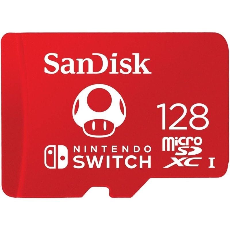 Cartão de Memória Sandisk Nintendo Switch 128GB Microsd XC Uhs-i / Classe 10 / 100mbs