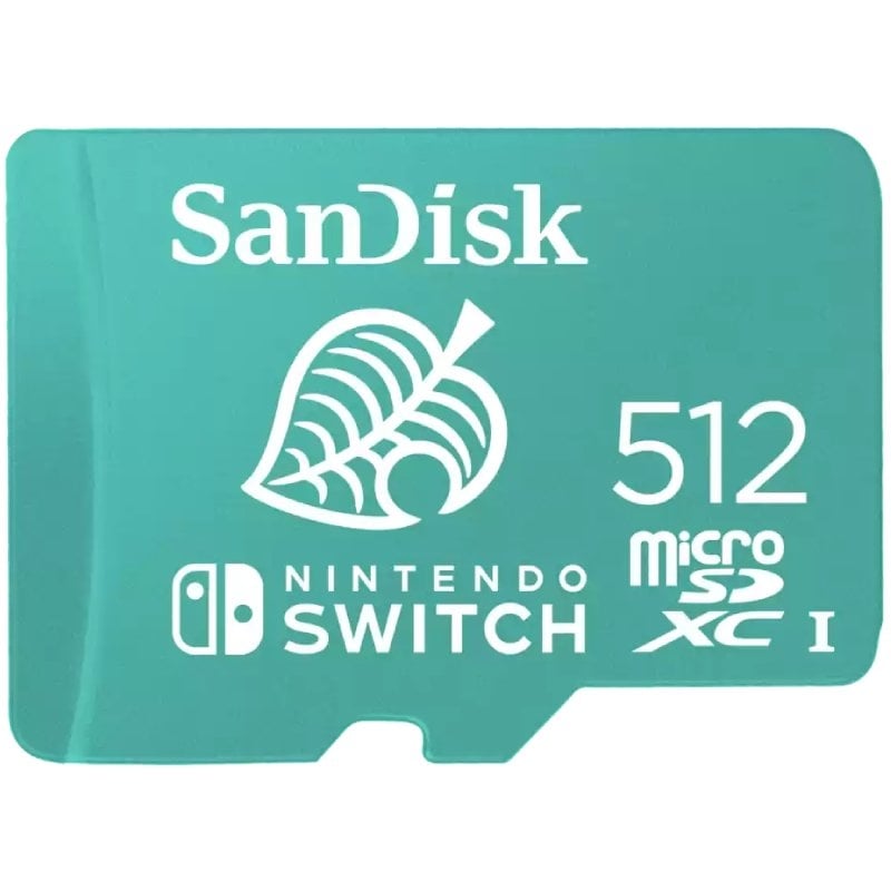 Cartão de Memória Sandisk Nintendo Switch 512GB Microsd XC Uhs-i / Classe 10 / 100mbs