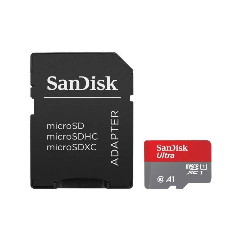Cartão de Memória Sandisk Ultra 64GB Microsd XC com Adaptador / Classe 10 / 140mbs