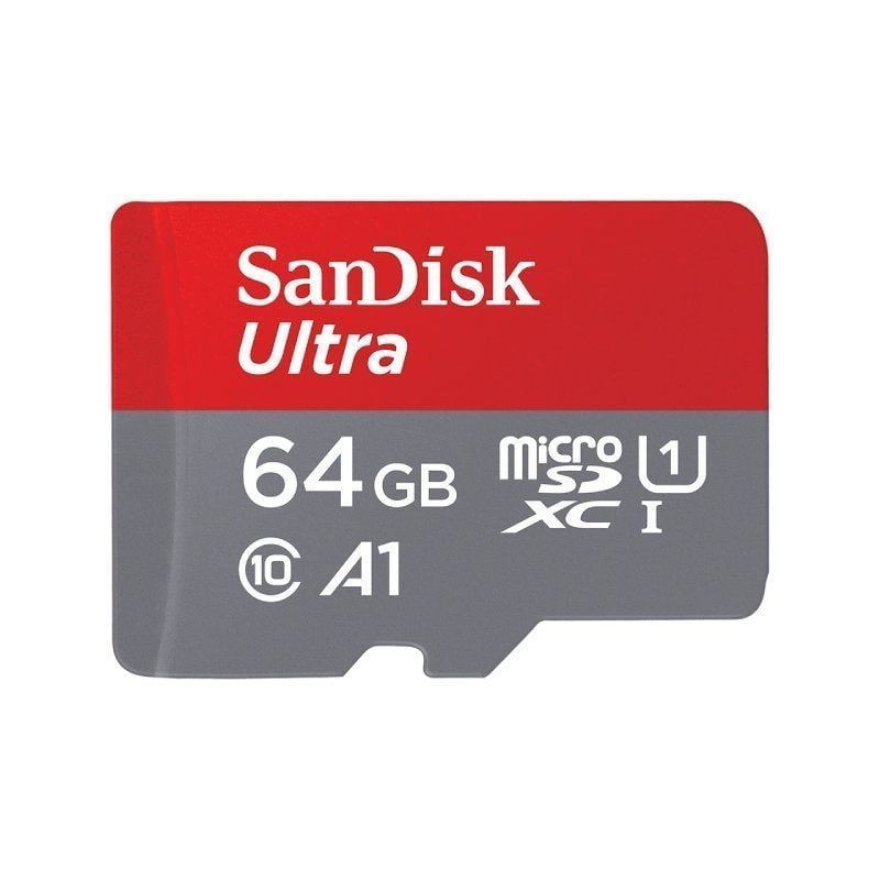 Cartão de Memória Sandisk Ultra 64GB Microsd XC com Adaptador / Classe 10 / 140mbs