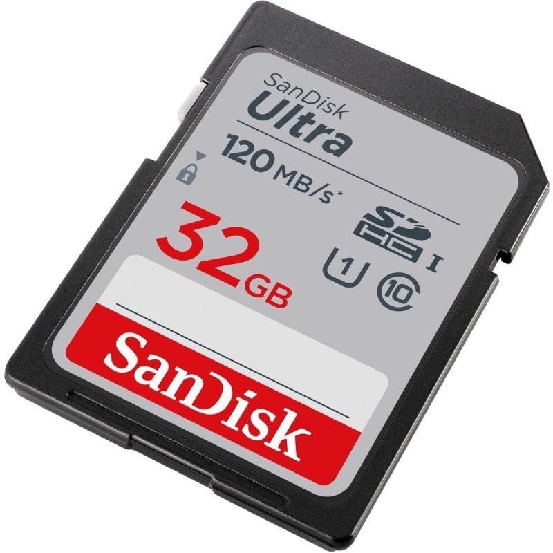 Cartão de Memória Sandisk Ultra 32GB SD HC Uhs-i SD - SDXC / Classe 10 / 120mbs