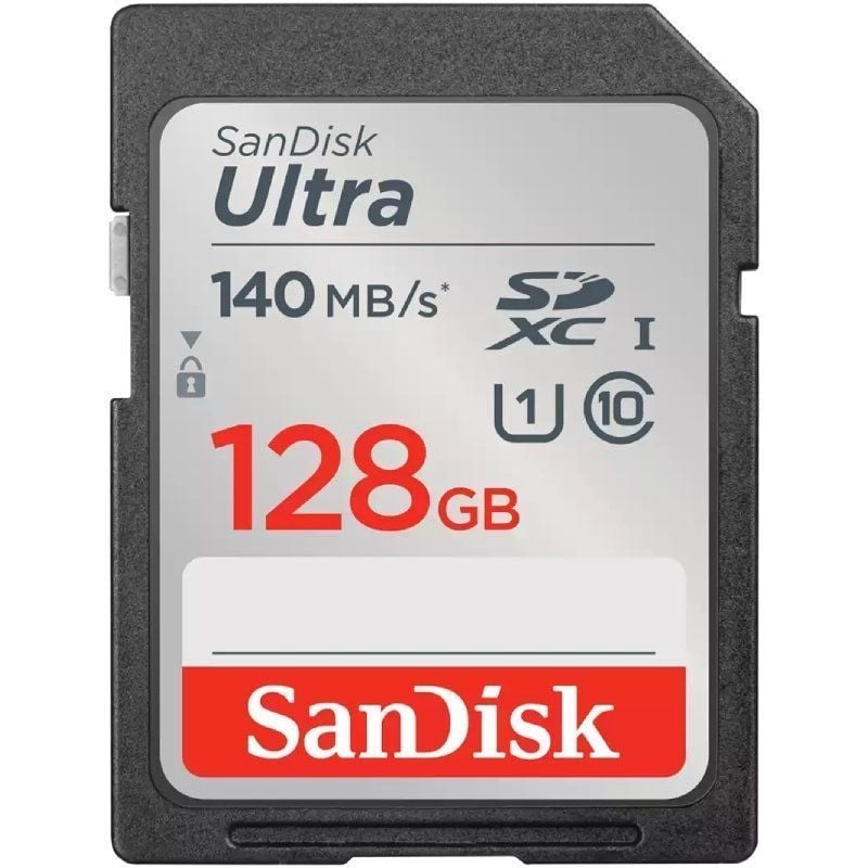 Cartão de Memória Sandisk Ultra 128GB SD HC Uhs-i SD - SDXC / Classe 10 / 140mbs