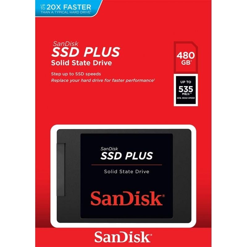 Sandisk Plus SSD 480GB / SATA III