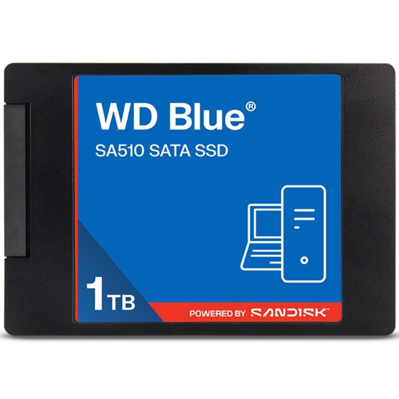 Disco SSD Sandisk WD Blue SA510 de 1 TB / SATA III / Capacidade Total