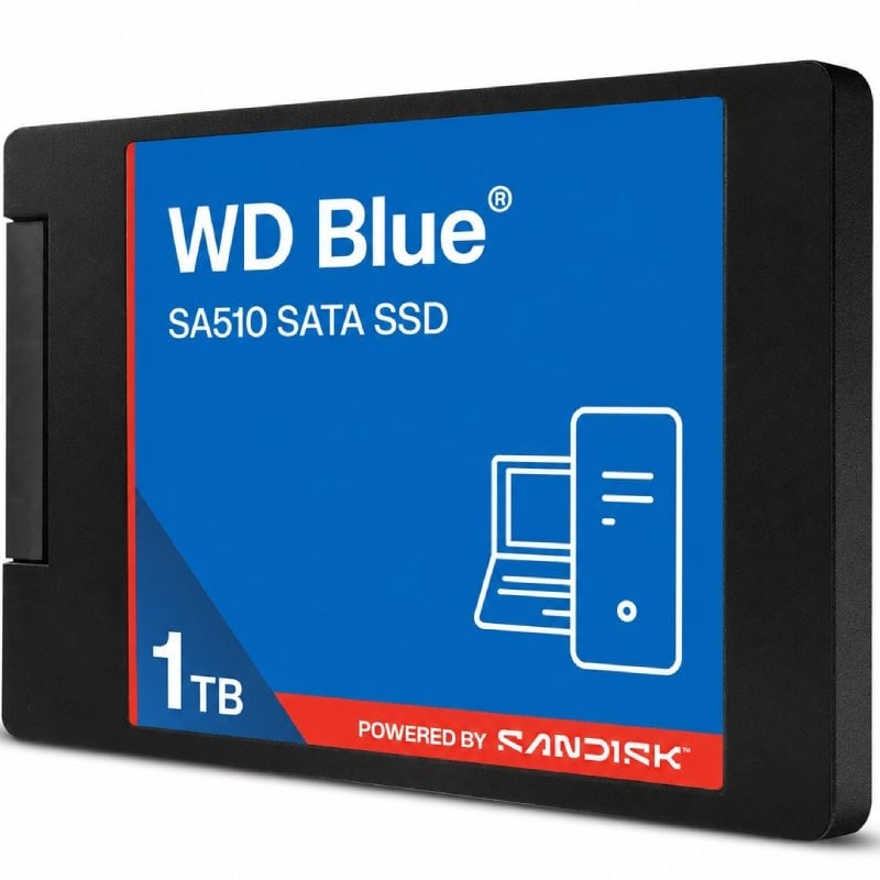 Disco SSD Sandisk WD Blue SA510 de 1 TB / SATA III / Capacidade Total