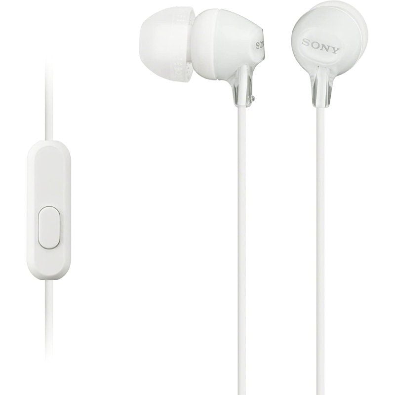 Auscultadores Intra-auriculares Sony Mdr-ex15ap / com Microfone / Jack 3.5 / Branco