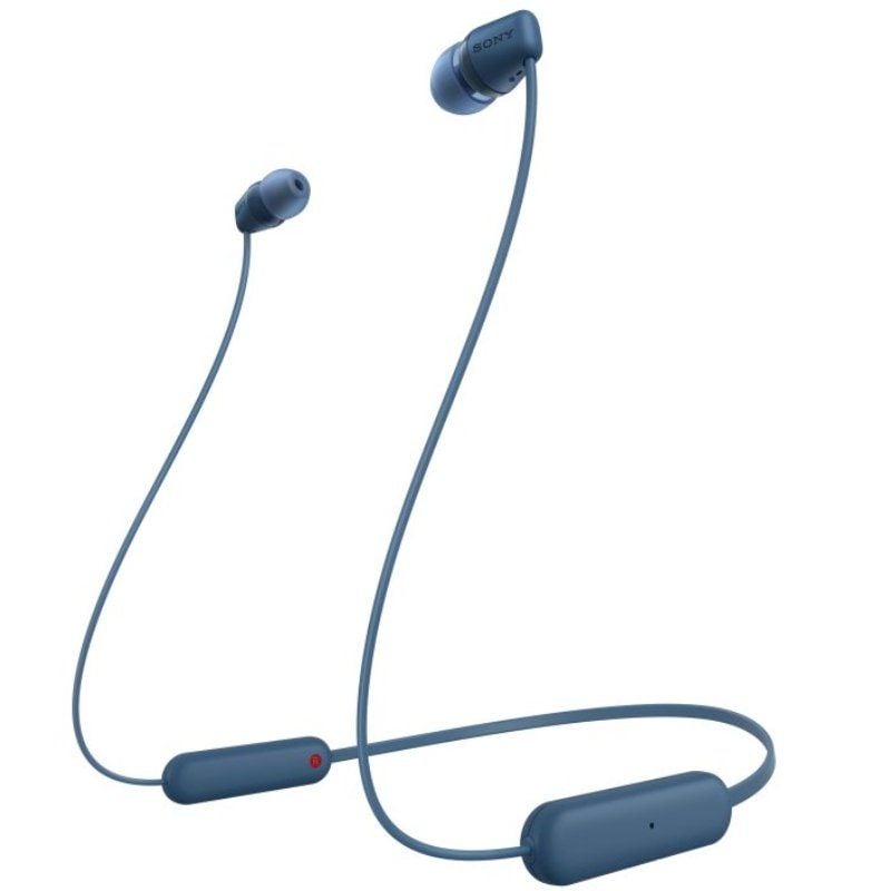 Auscultadores Intra-auriculares sem Fios Sony Wi-c100 / com Microfone / Bluetooth / Azul