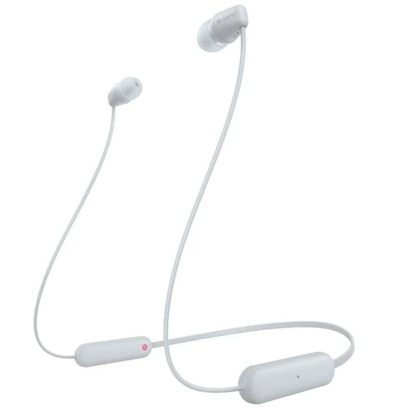 Auscultadores Intra-auriculares sem Fios Sony Wi-c100 / com Microfone / Bluetooth / Branco