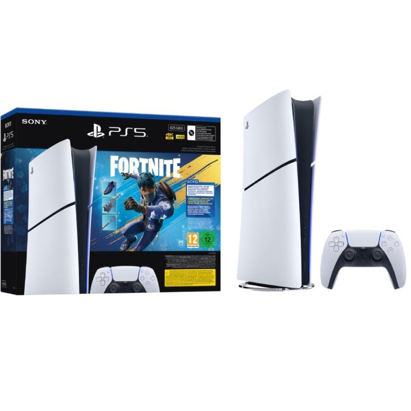 Consola Sony Playstation 5 - PS5 Slim Digital 825GB / Inclui Comando Dual Sense e Blunde Fortnite F…