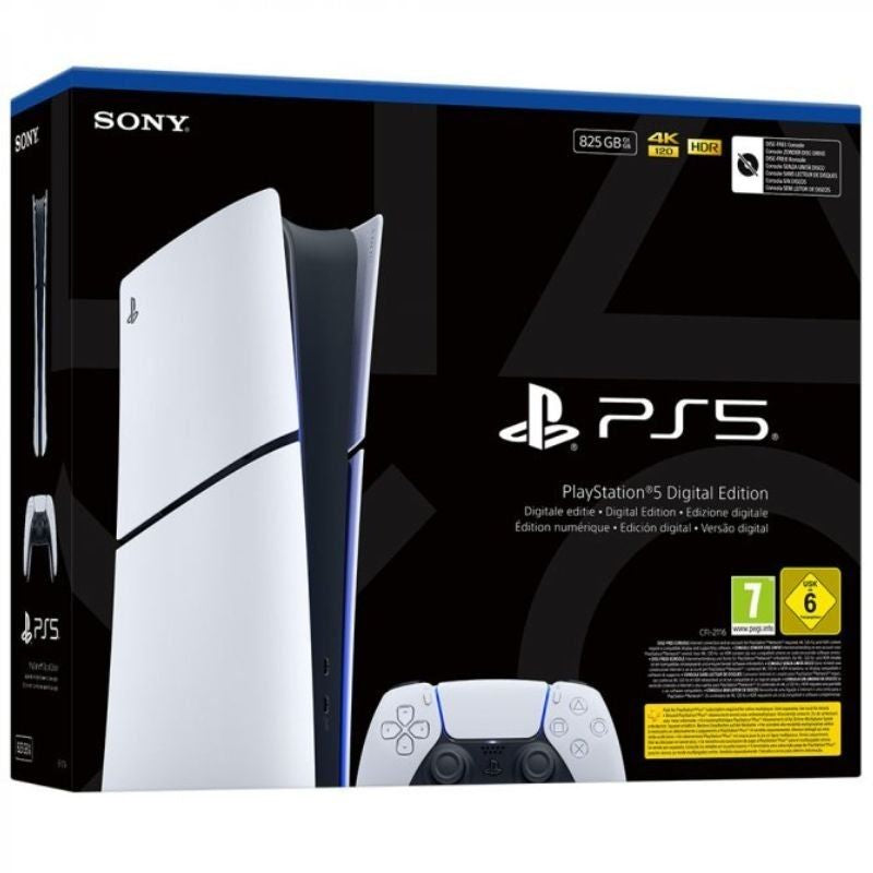 Consola Sony Playstation 5 - PS5 Slim Digital 825GB / Inclui Controlador Dual Sense / Chassis e