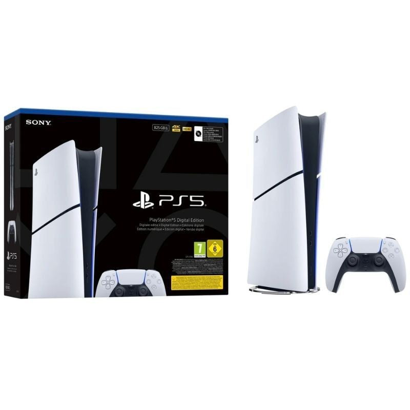 Consola Sony Playstation 5 - PS5 Slim Digital 825GB / Inclui Controlador Dual Sense / Chassis e