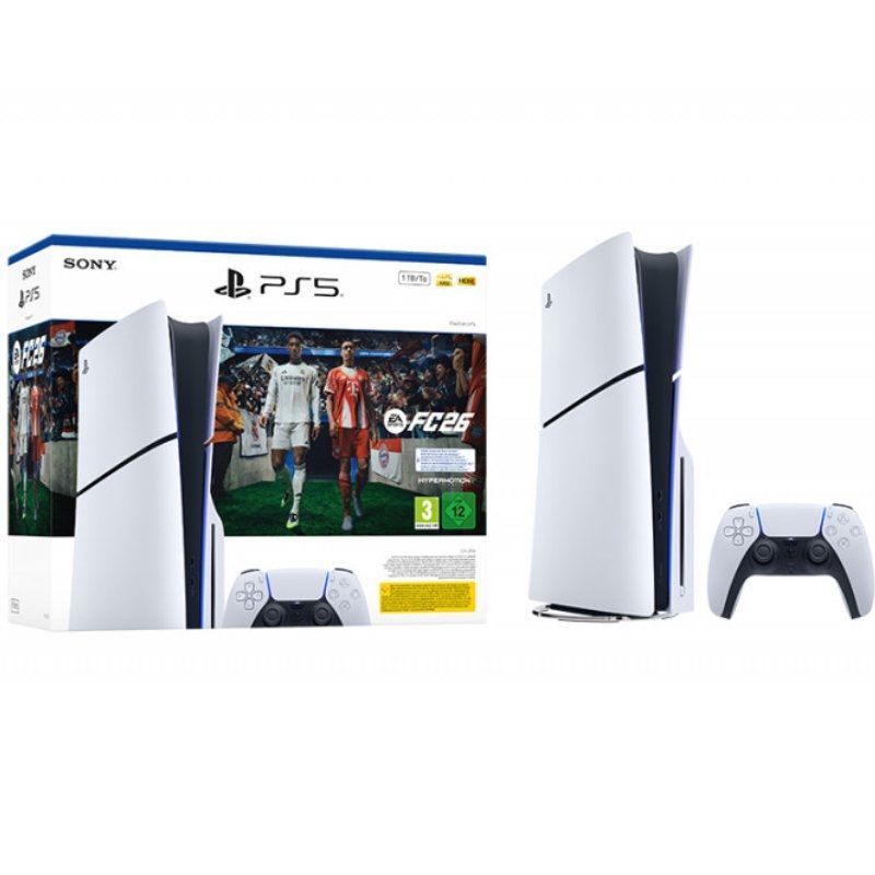 Consola Sony Playstation 5 - PS5 Slim Standard 1TB / Inclui Controlador Dual Sense e Código de Jogo…
