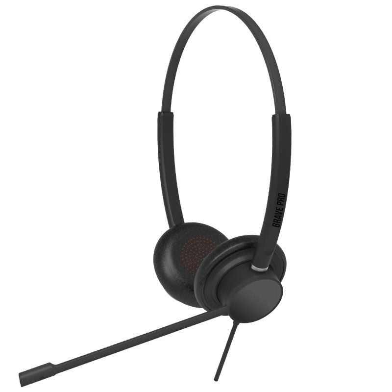 SPC Brave Pro Auscultadores / com Microfone / Jack 3.5 / USB / Preto