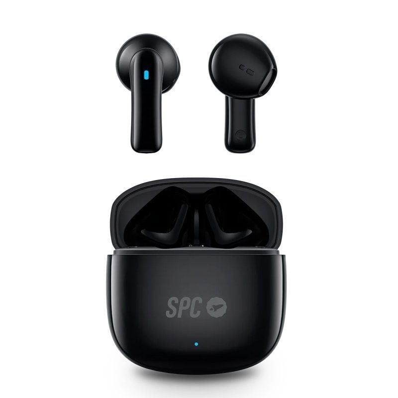SPC Zion 2 Play Auscultadores Bluetooth com Estojo de Carregamento / Autonomia 7h / Preto