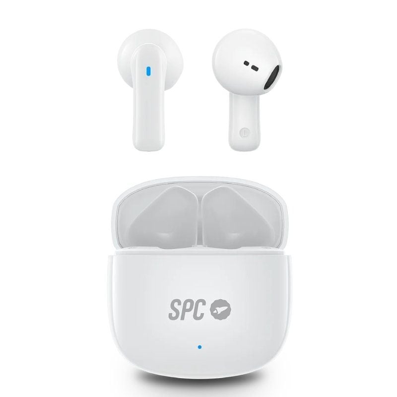 SPC Zion 2 Play Auscultadores Bluetooth com Estojo de Carregamento / Autonomia 7h / Branco