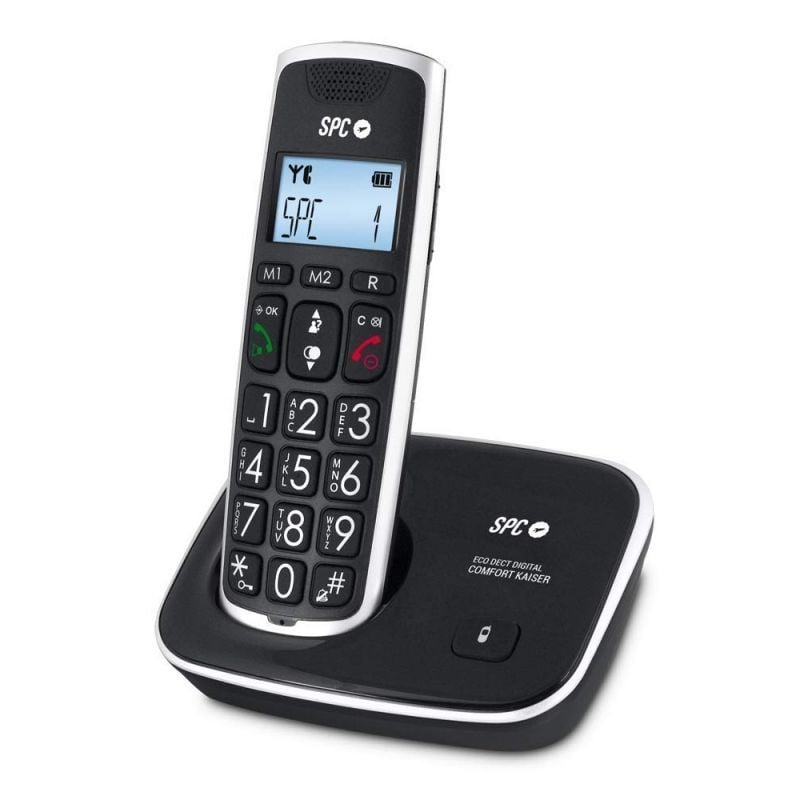 SPC Comfort Kaiser 7609N Telefone sem Fios / Pack DUO / Preto
