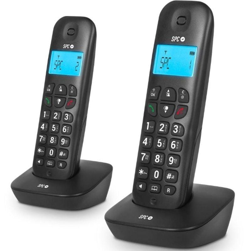 Telefone sem Fios SPC Air Pro Duo 7302N / Pack DUO / Preto