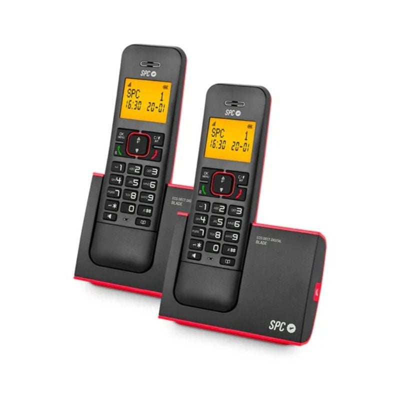 Telefone sem Fios SPC Blade 7292RC2 / Embalagem DUO / Vermelho e Preto