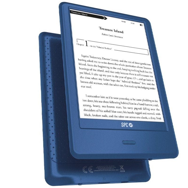 SPC Dickens Light 2 Pro E-book / 6" / Tinta Eletrónica / Azul